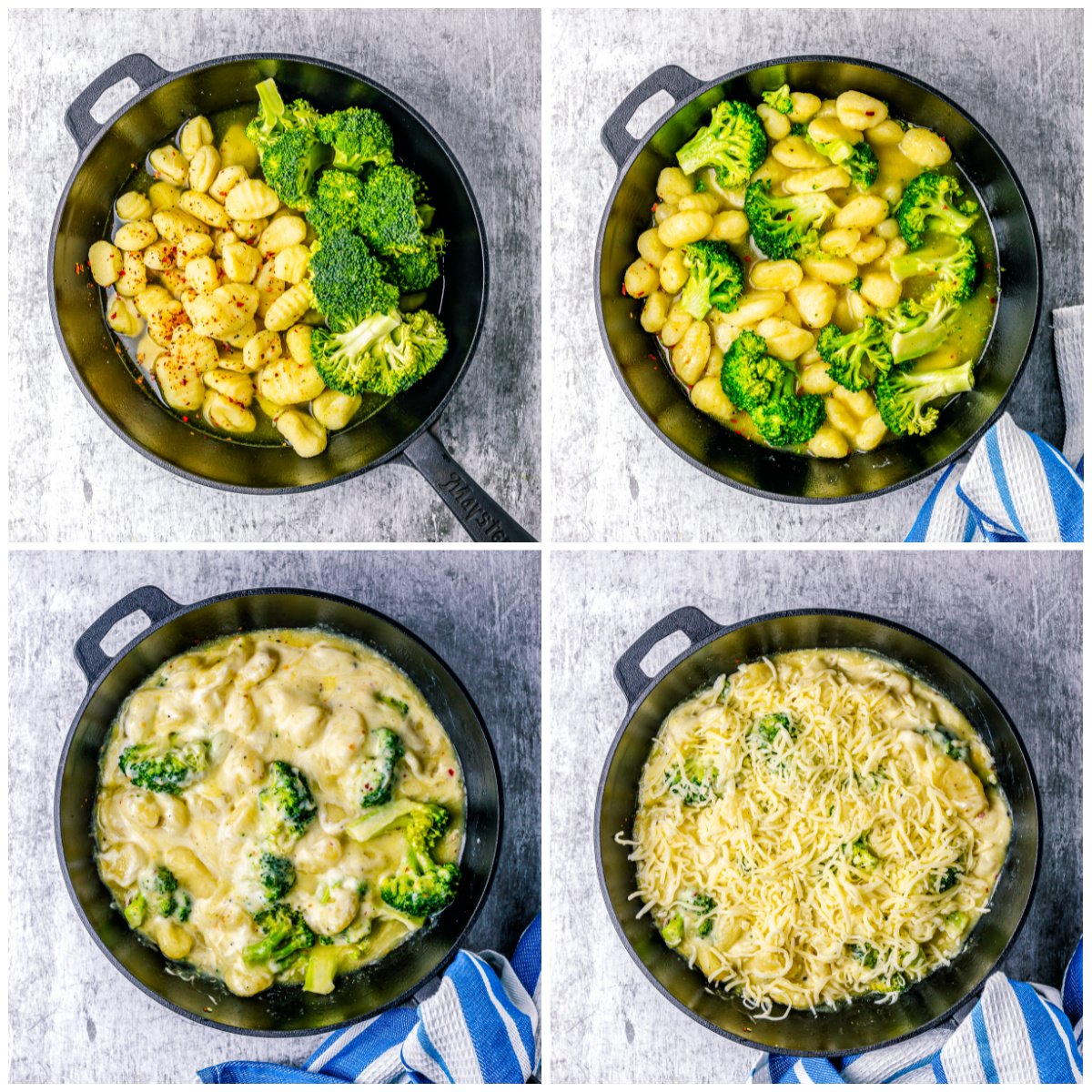 Step by step photos on how to make Broccoli Gnocchi.