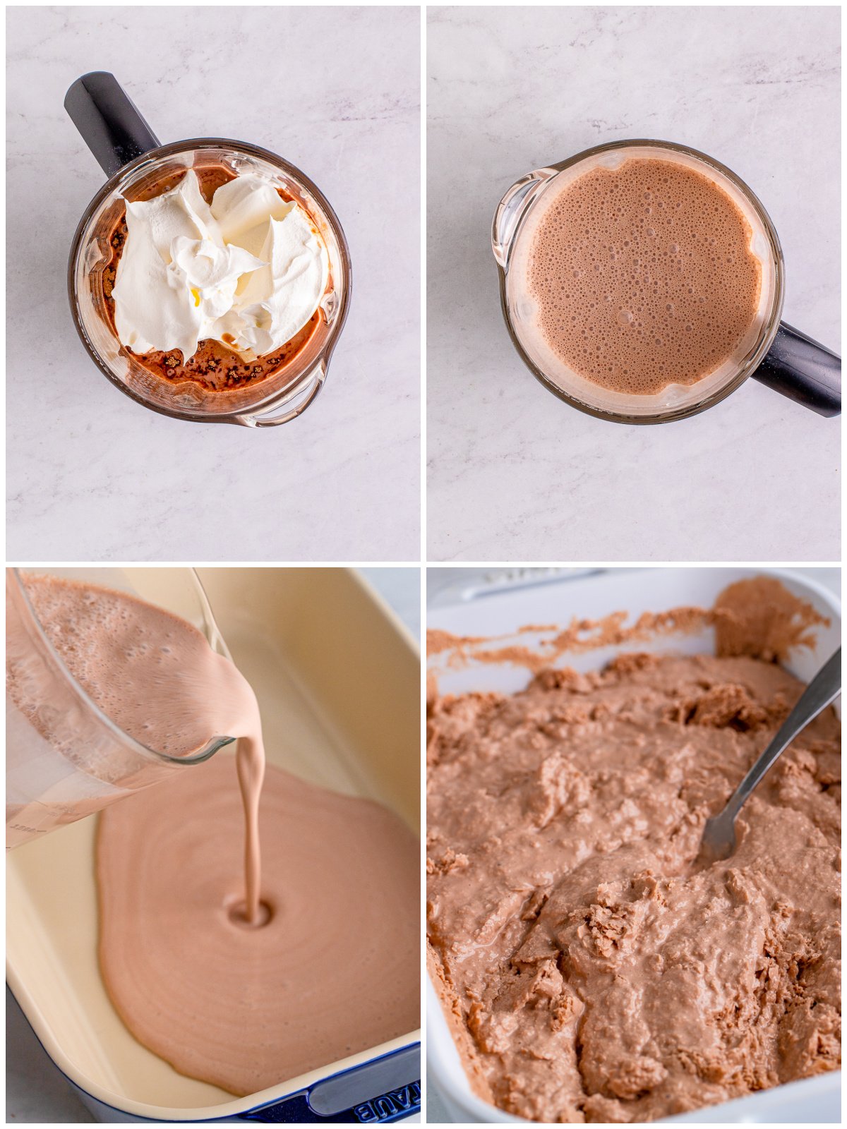 Step by step photos on how to make a Wendy's Frosty Recipe.