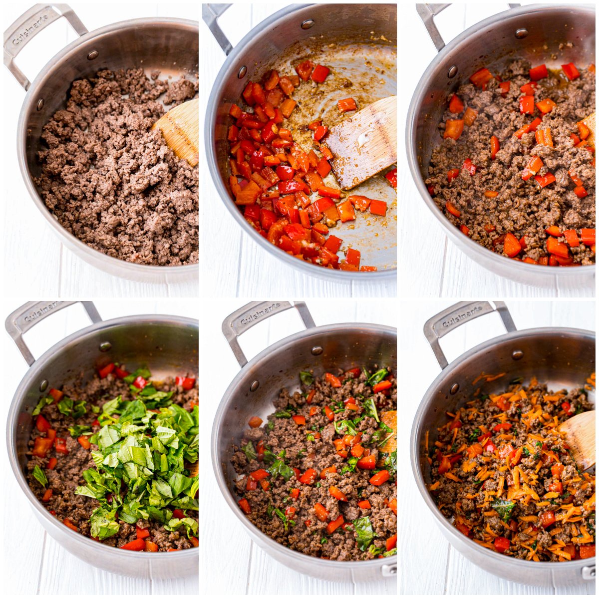 Step by step photos on how to make Thai Beef Bowls.