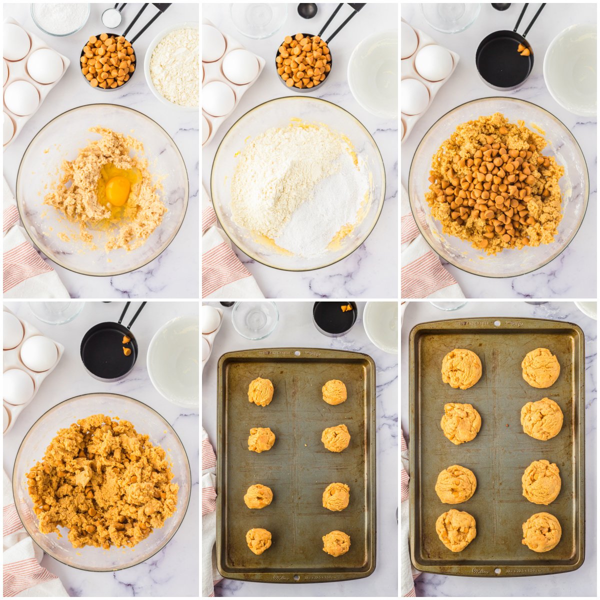 Step by step photos on how to make Butterscotch Cookies.