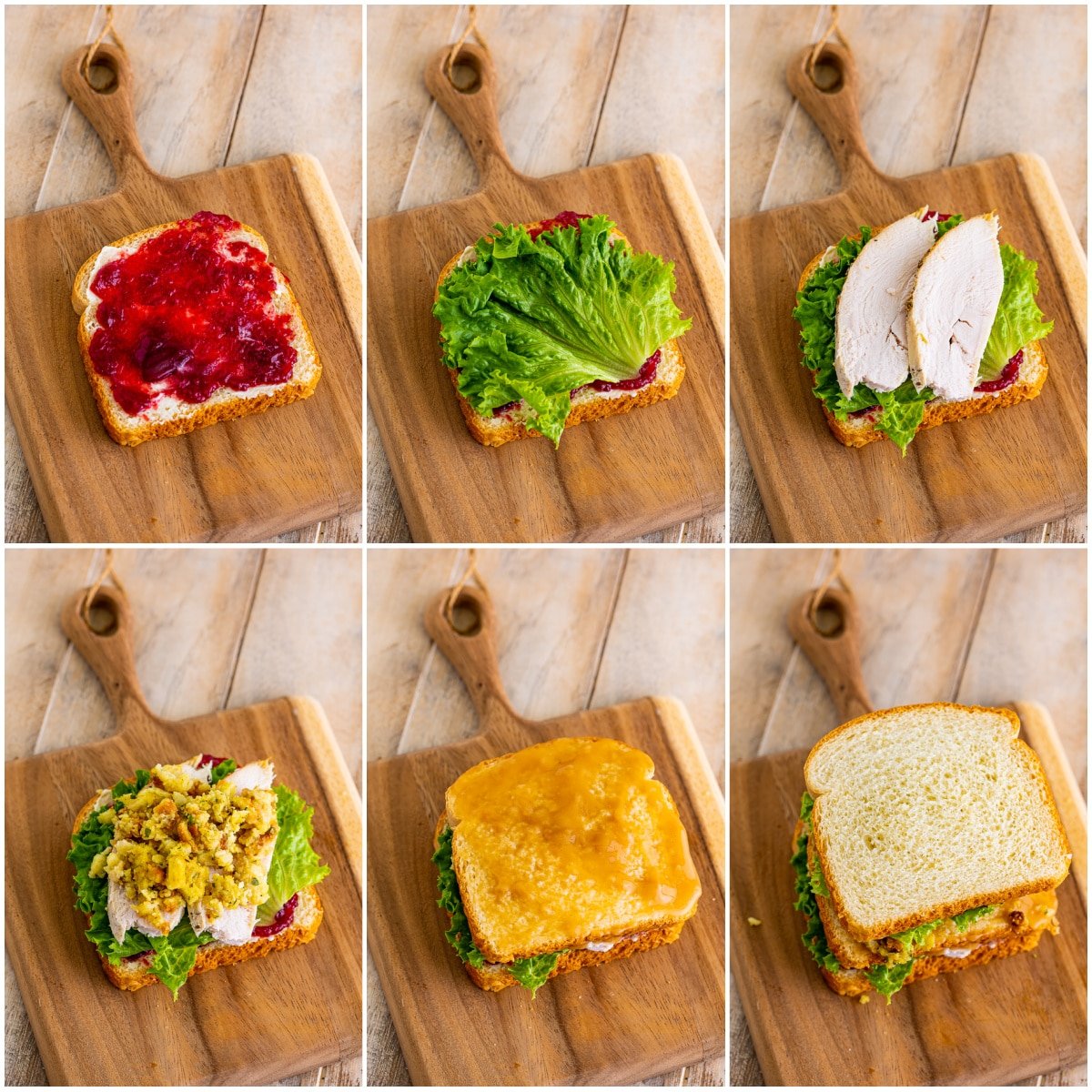 Step by step photos on how to make a Leftover Turkey Sandwich Moistmaker.