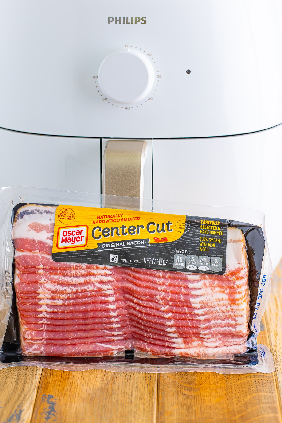 ingredients needed to make air fryer bacon