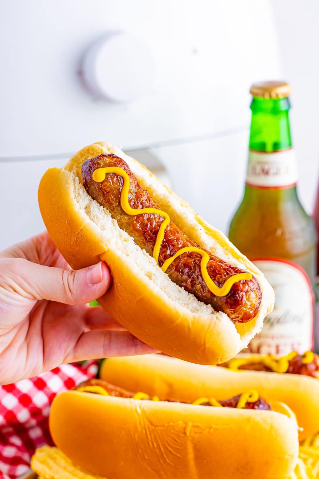 How To Johnsonville Cheddar Brats in the Air Fryer