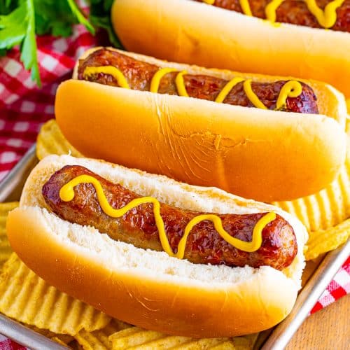 How To: Johnsonville Cheddar Brats in the Air Fryer
