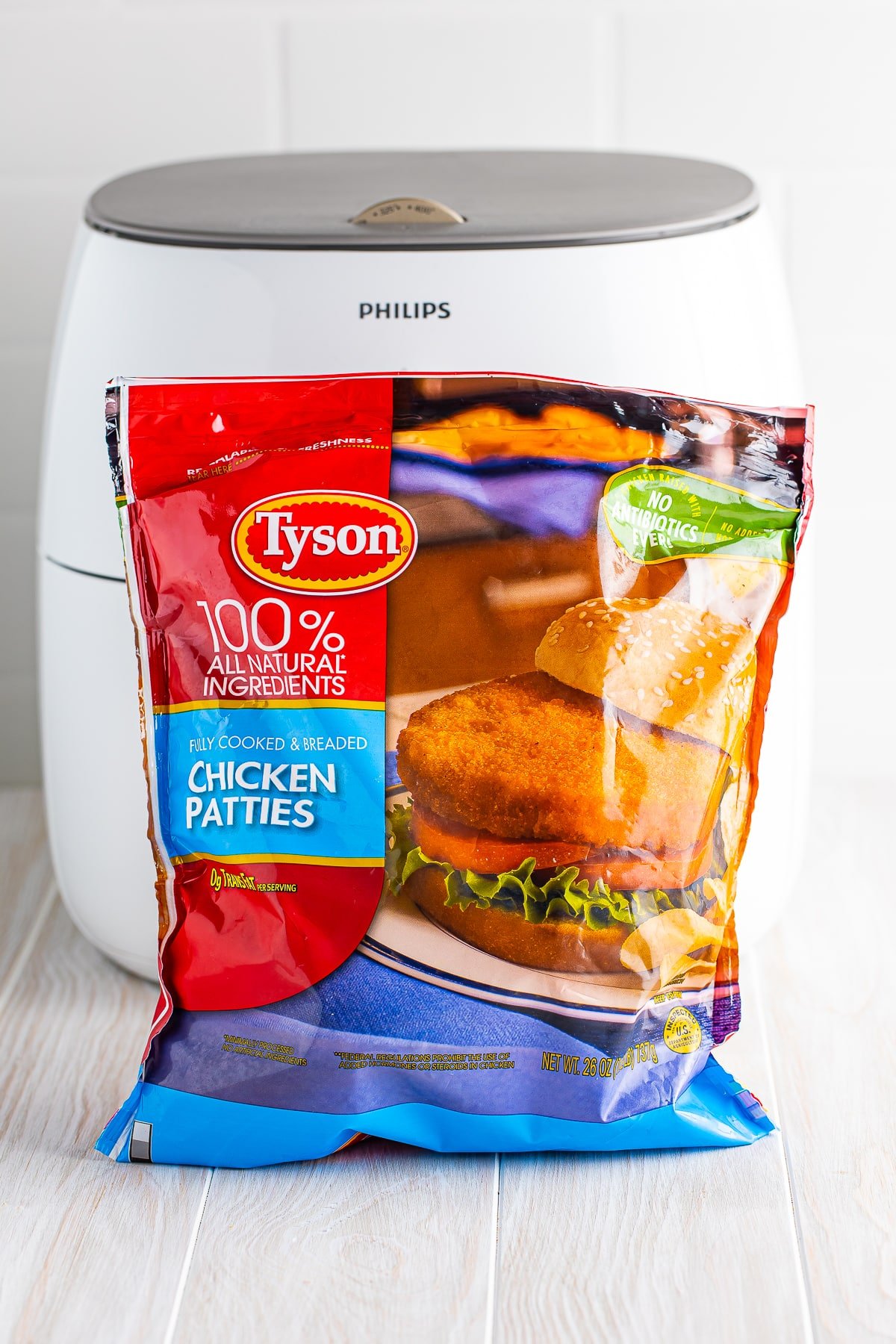 Ingredients needed to make air fryer frozen chicken patties