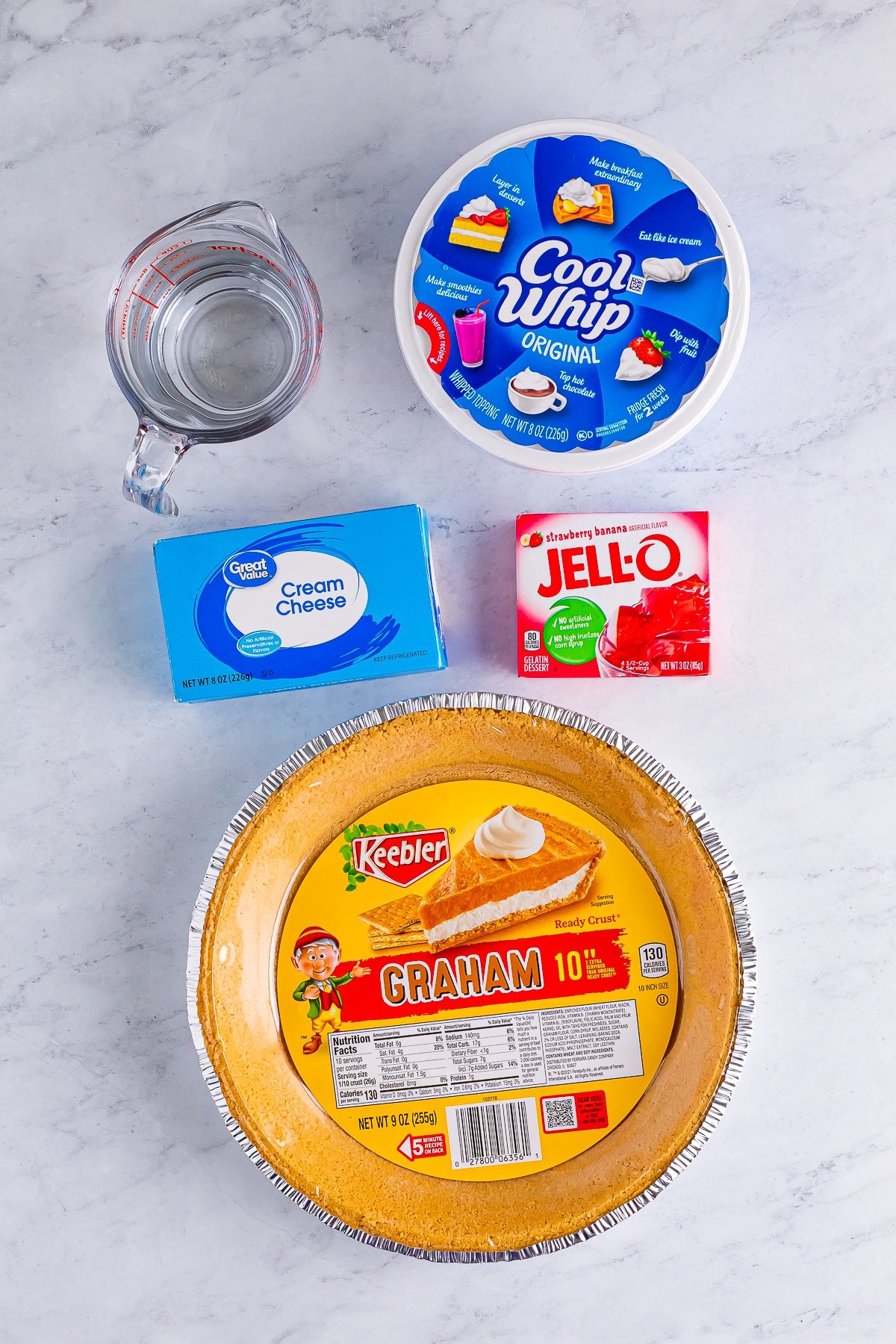 ingredients needed to make jello pie