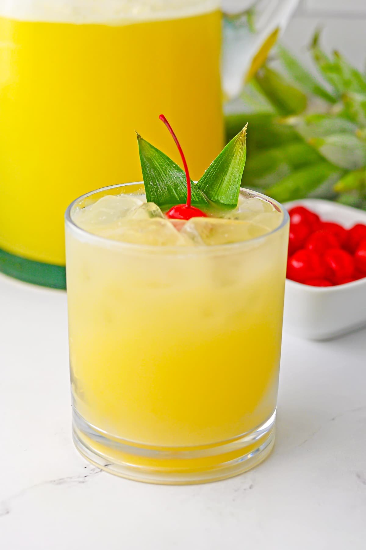 non alcoholic fruit punch recipe in a serving glass