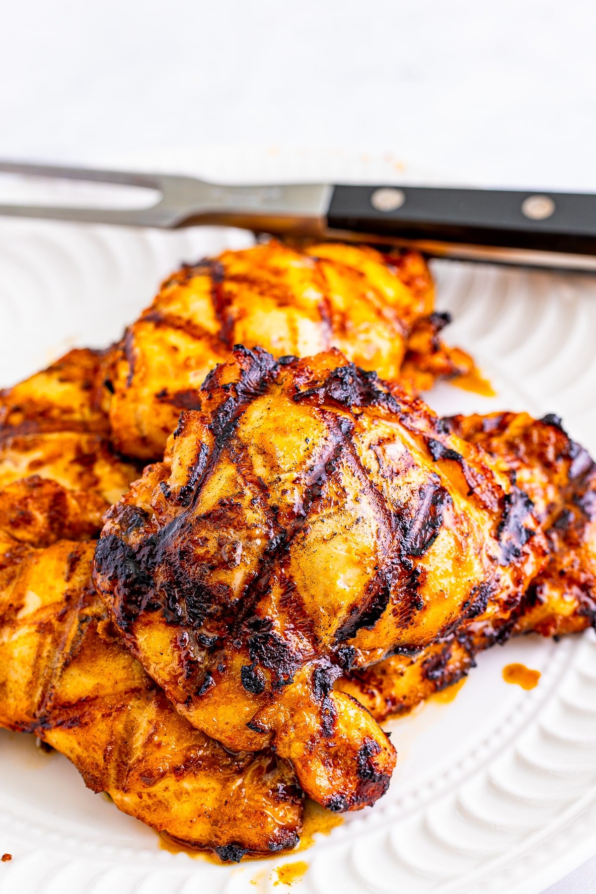 grilled chicken on a plate for chipotle bowl