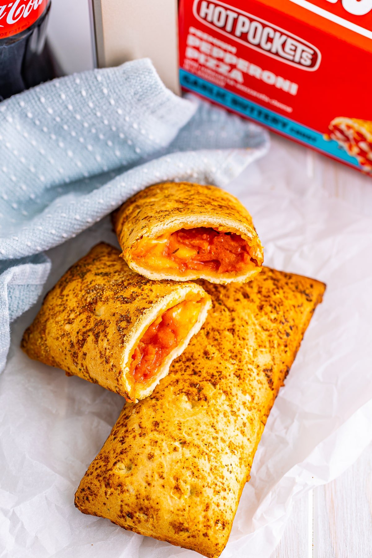 hot pockets in air fryer on parchment paper