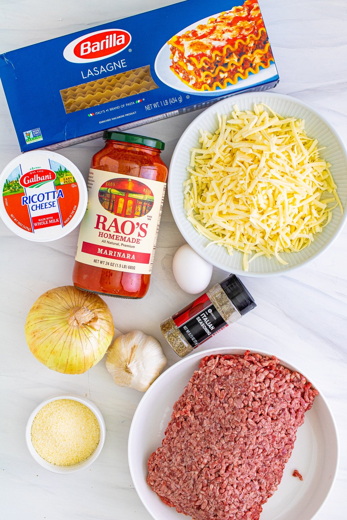ingredients needed to make lasagna roll-ups