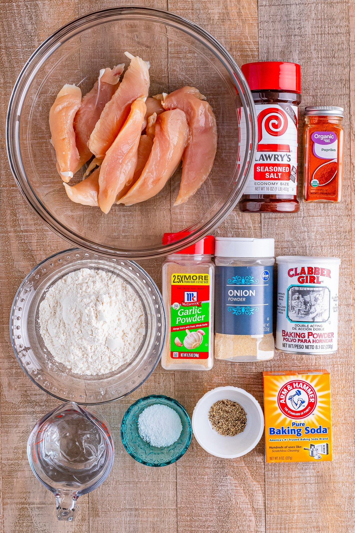 ingredients needed to make battered chicken tenders