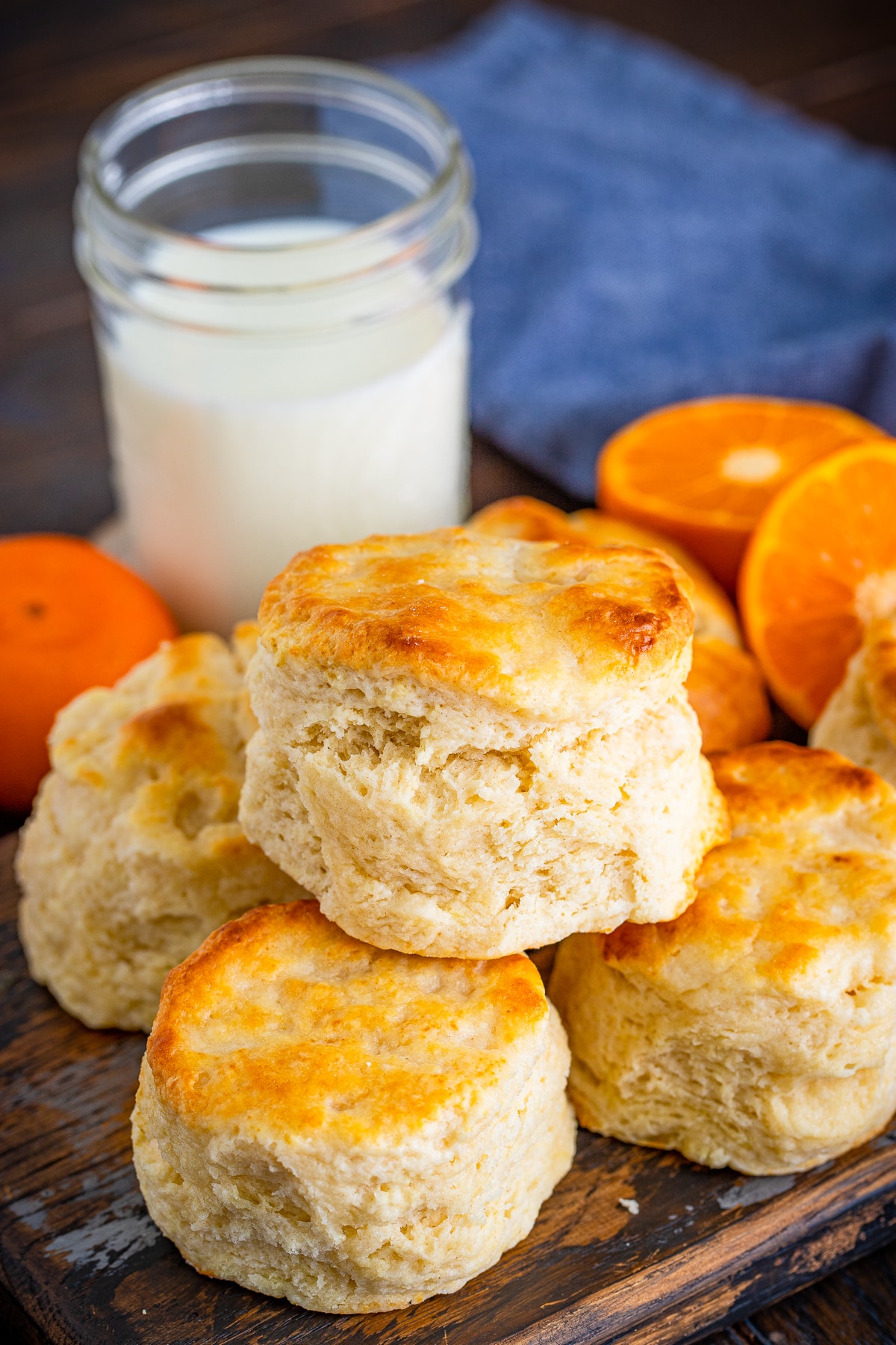 southern buttermilk biscuits on a serving platter