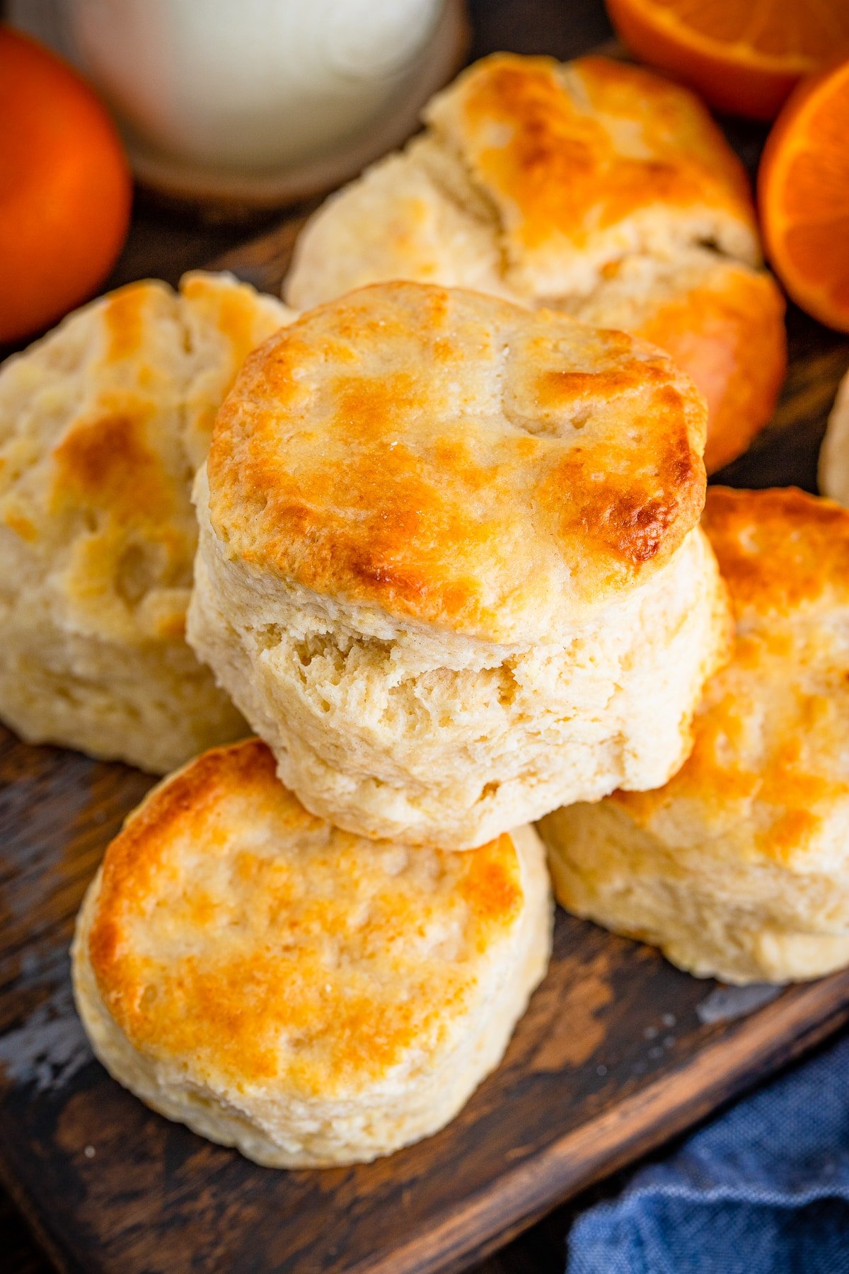 southern buttermilk biscuits on a serving platter