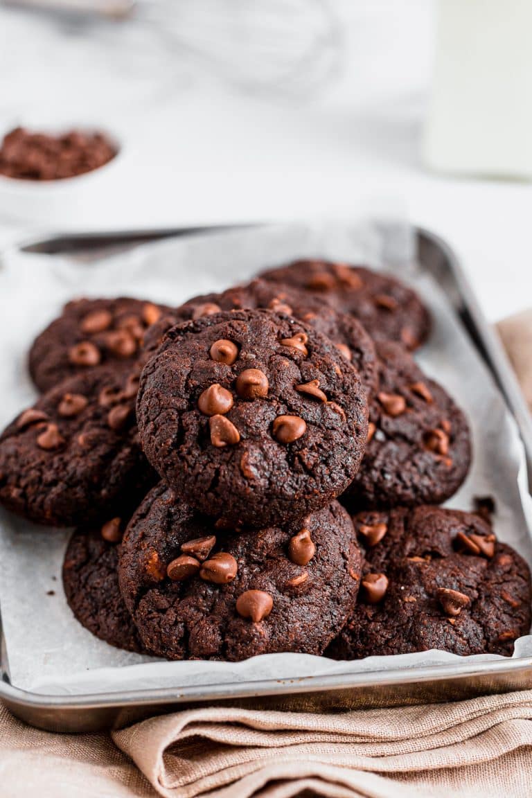 Thick & Chewy Double Chocolate Chip Cookies