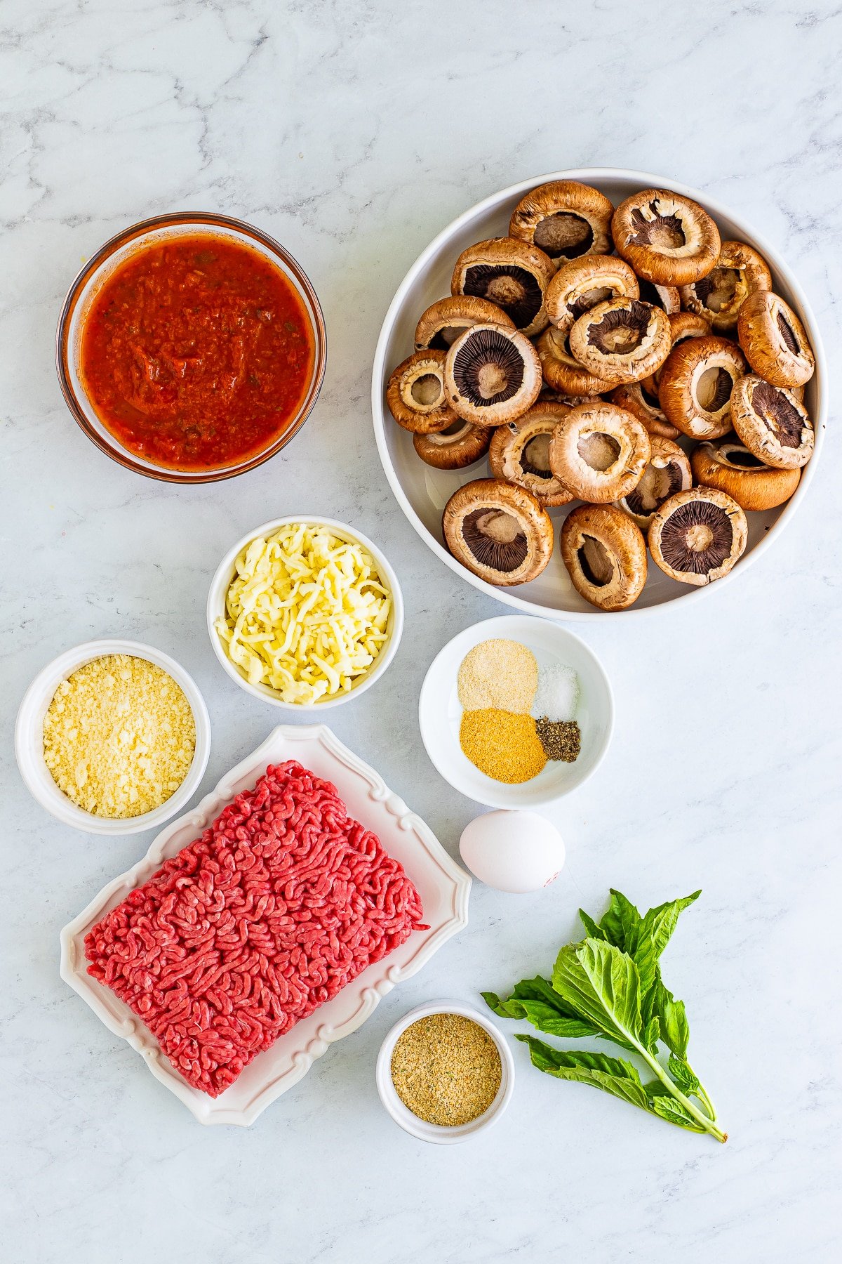 ingredients needed for italian stuffed mushrooms
