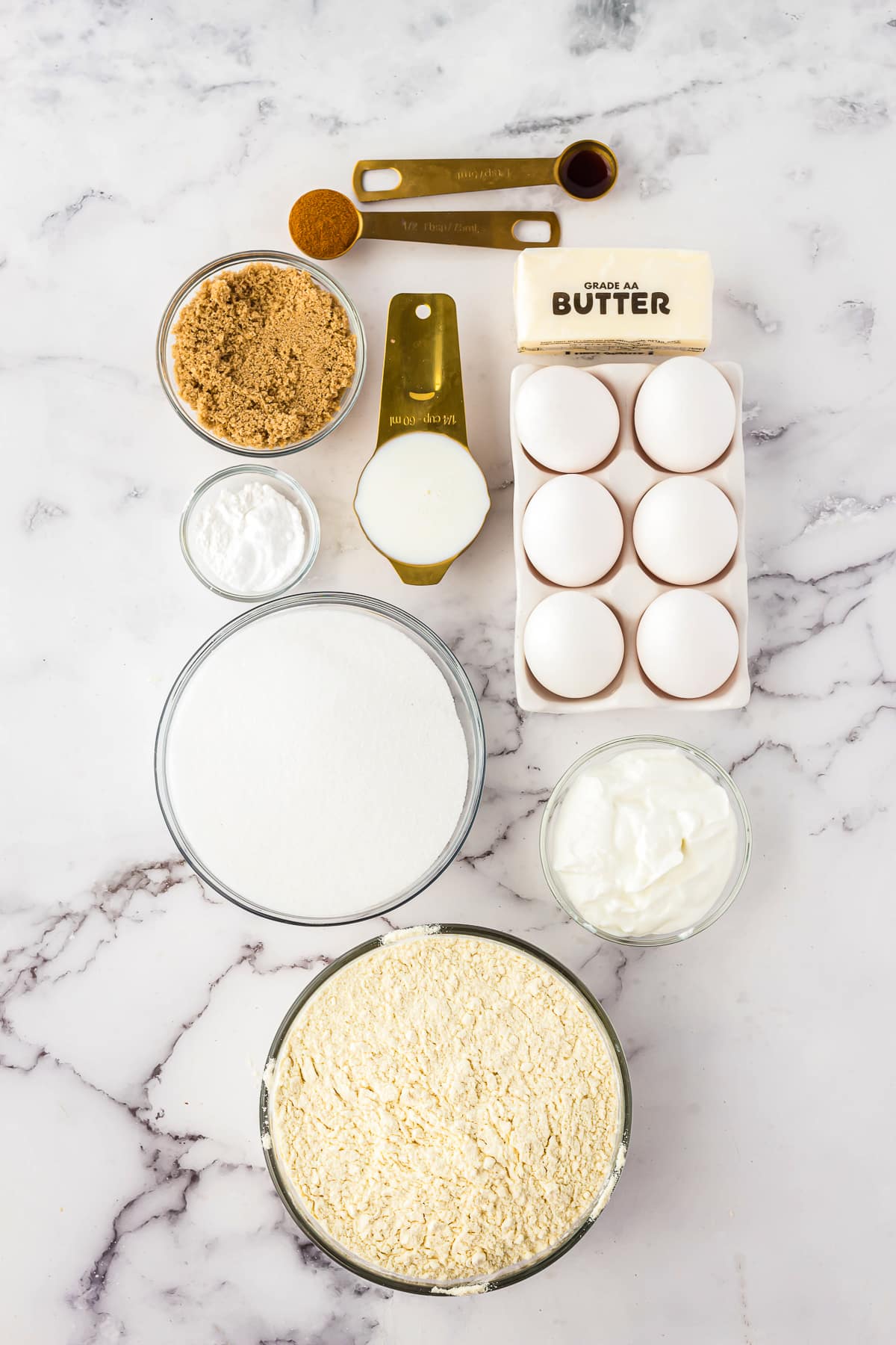 ingredients needed to make snickerdoodle cake