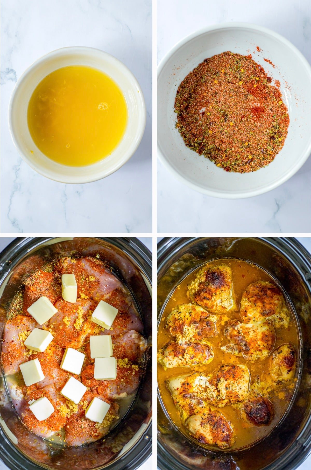how to make recipe for crock pot chicken thighs
