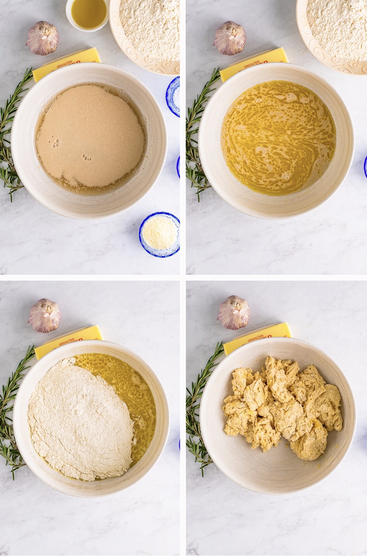 how to mix the dough for easy focaccia recipe