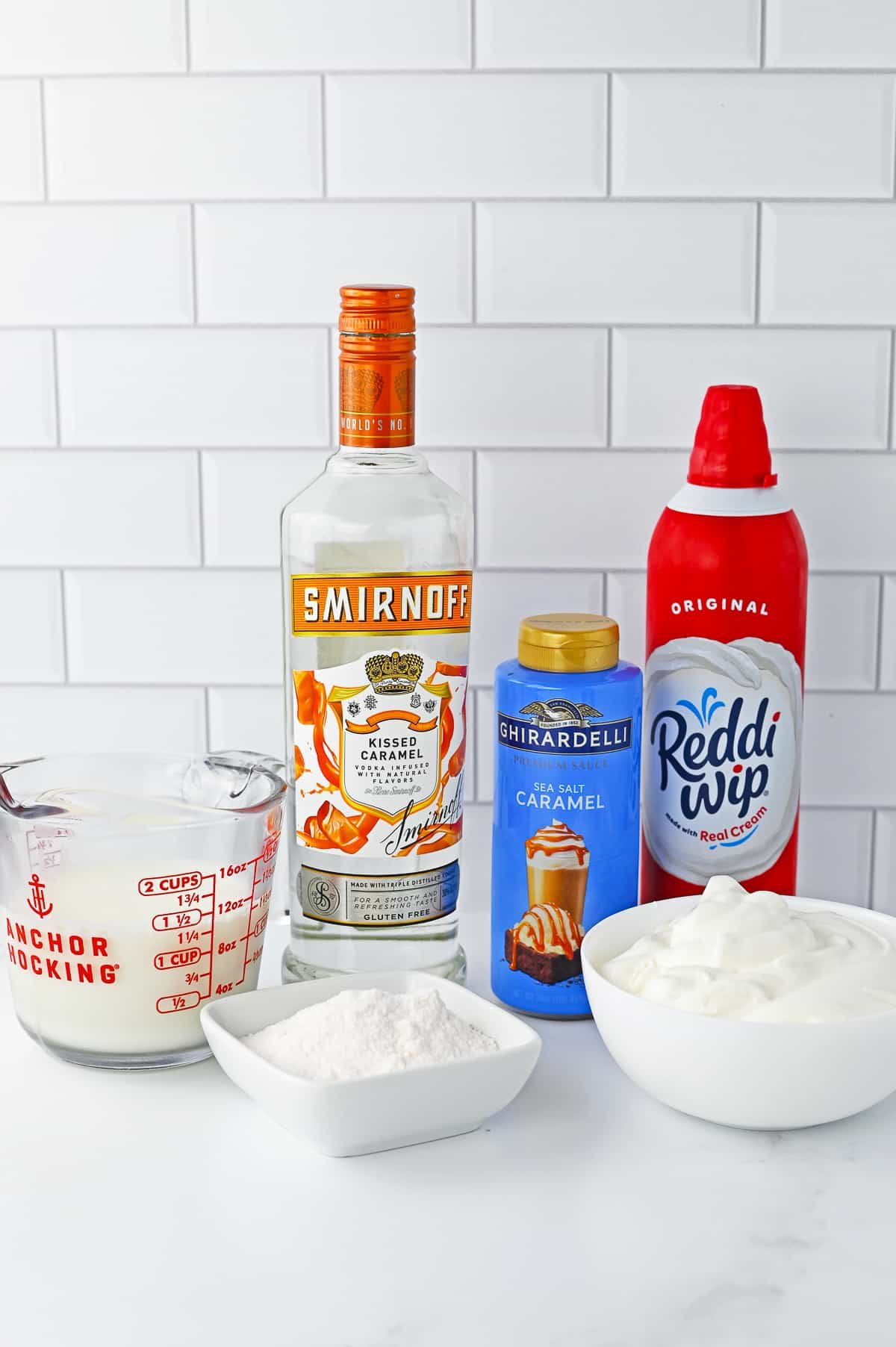 ingredients needed to make pudding shots