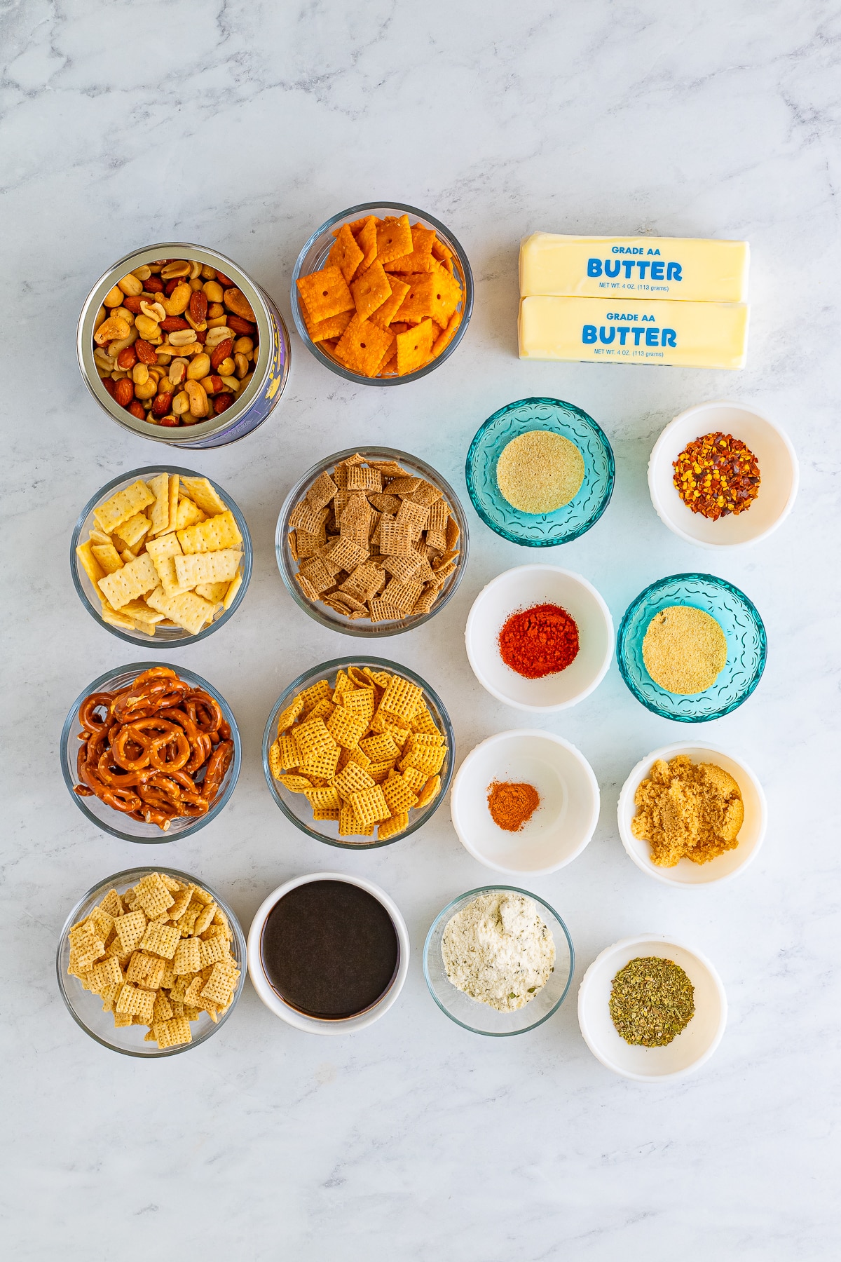 ingredients needed to make chex mix recipe