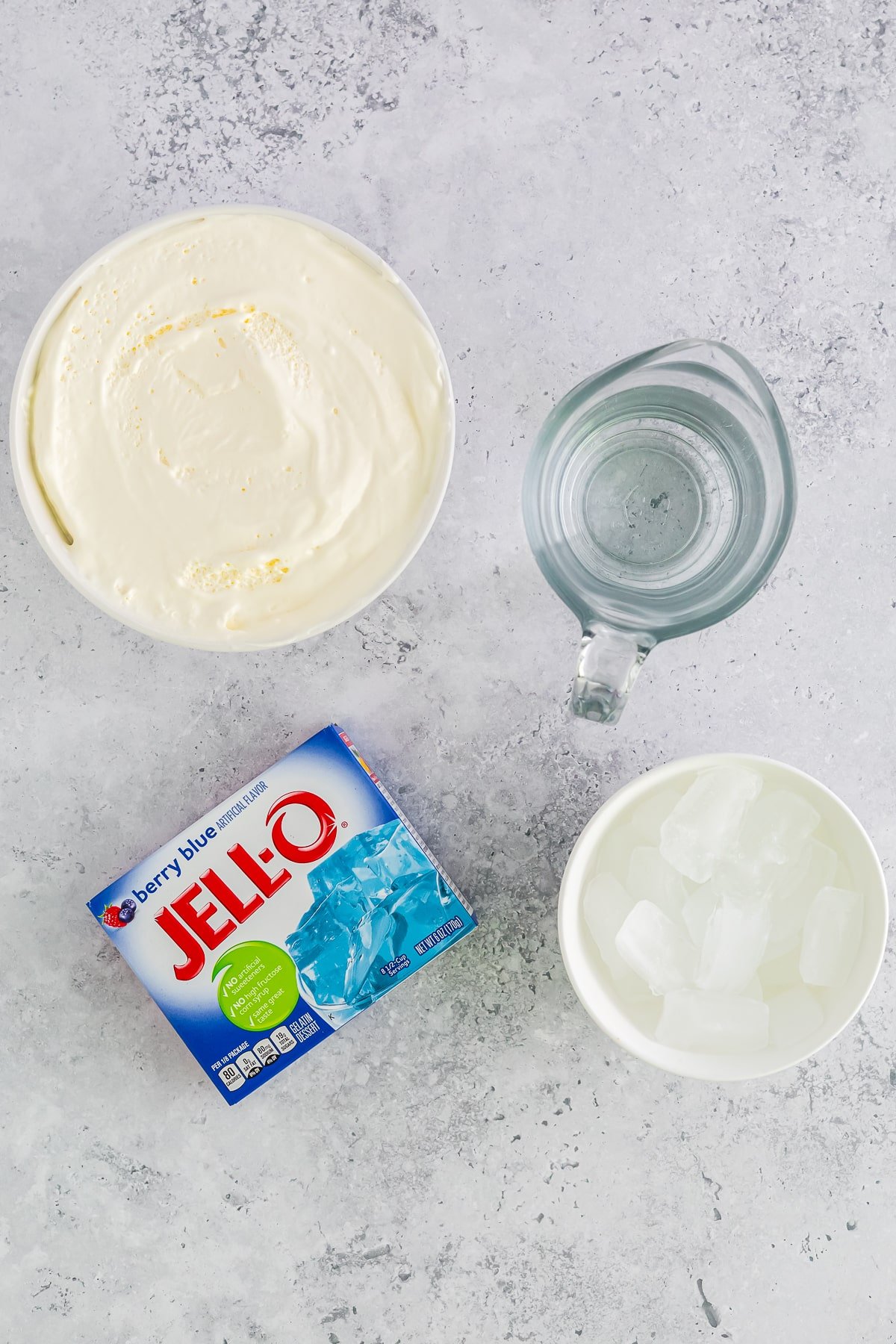ingredients needed for jello dessert