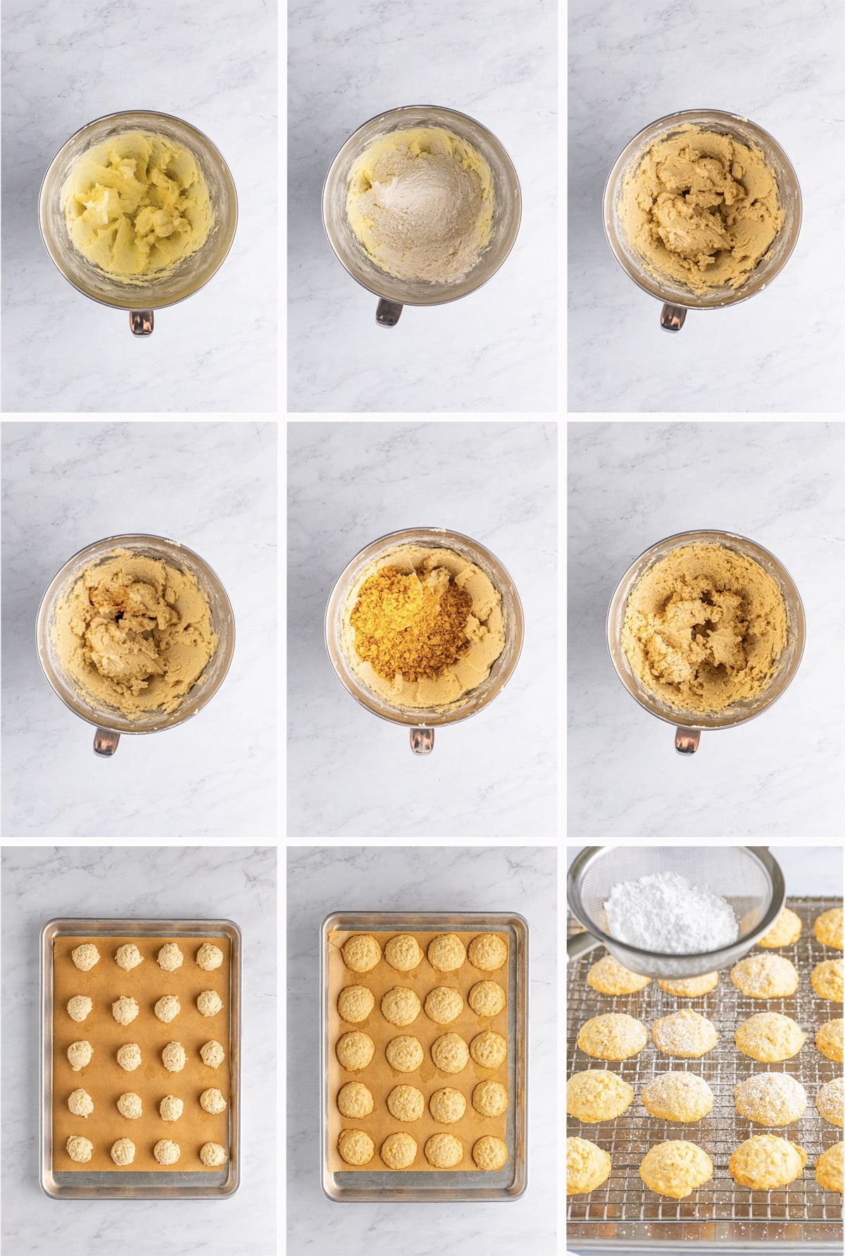 collage of images showing how to make potato chip cookies