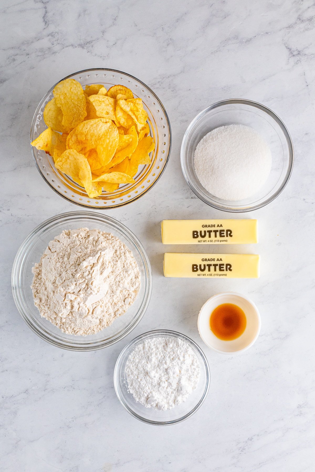 ingredients needed to make potato chip cookies