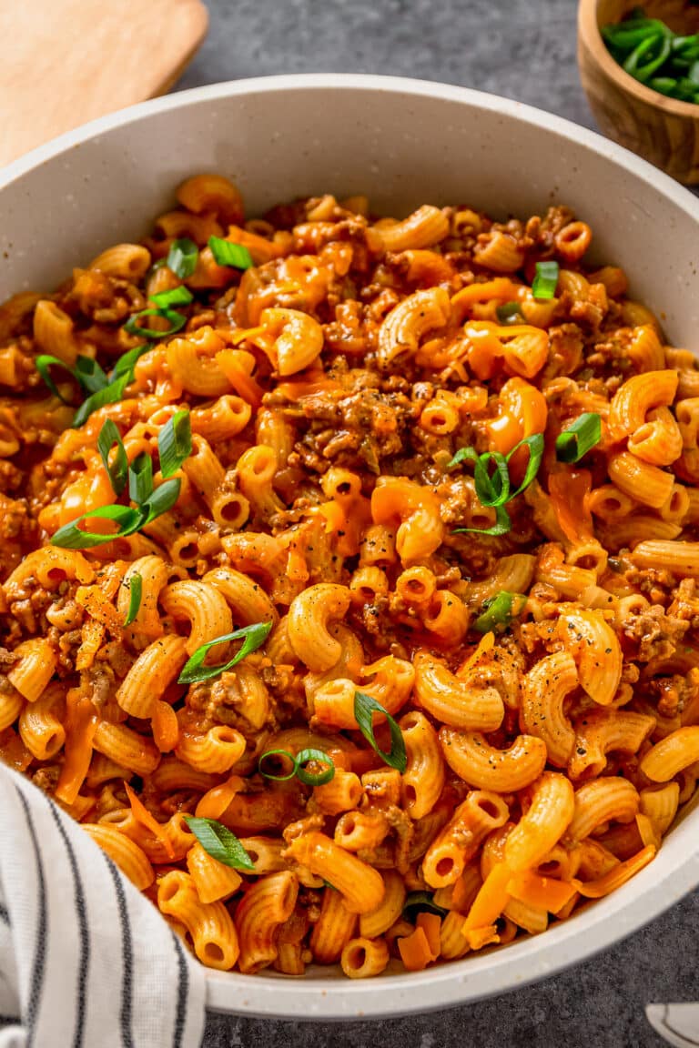 Easy One Pot Cheeseburger Pasta Recipe