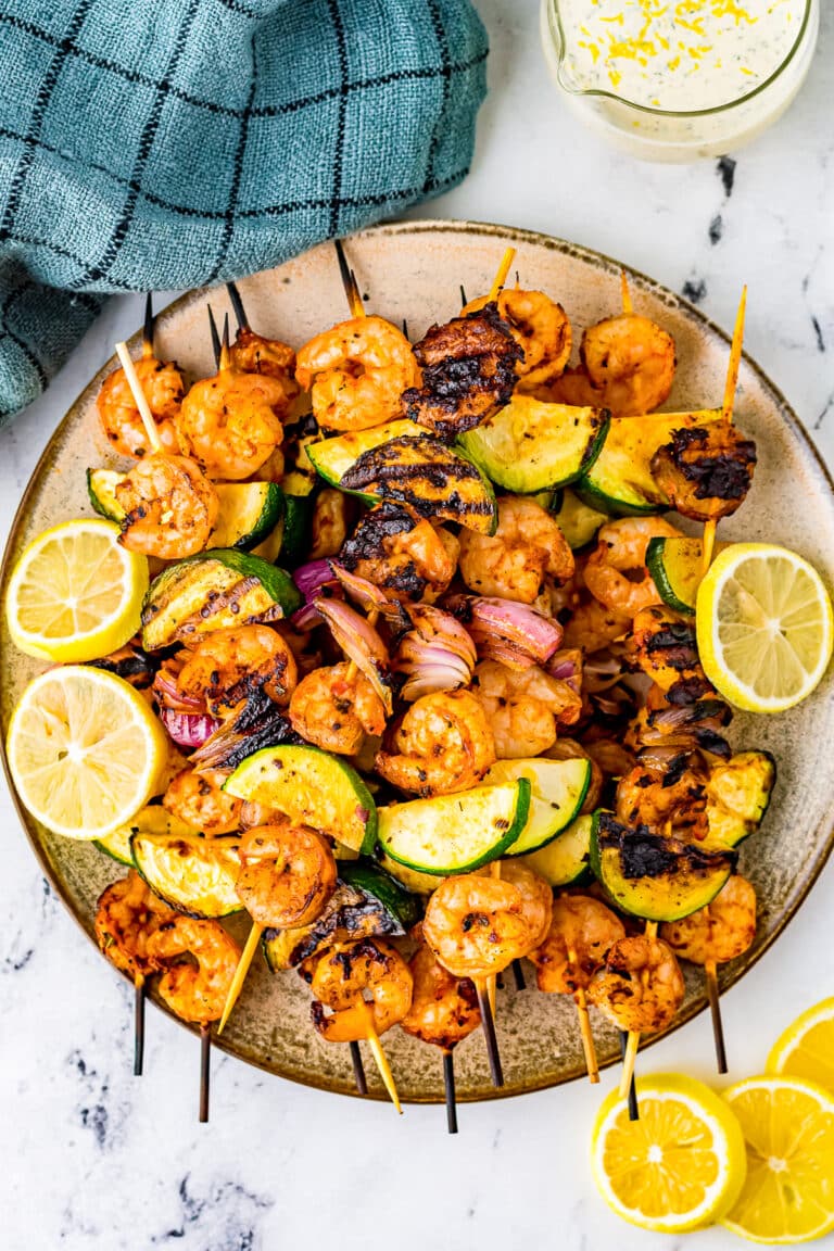 Spicy Marinated Grilled Shrimp Skewers