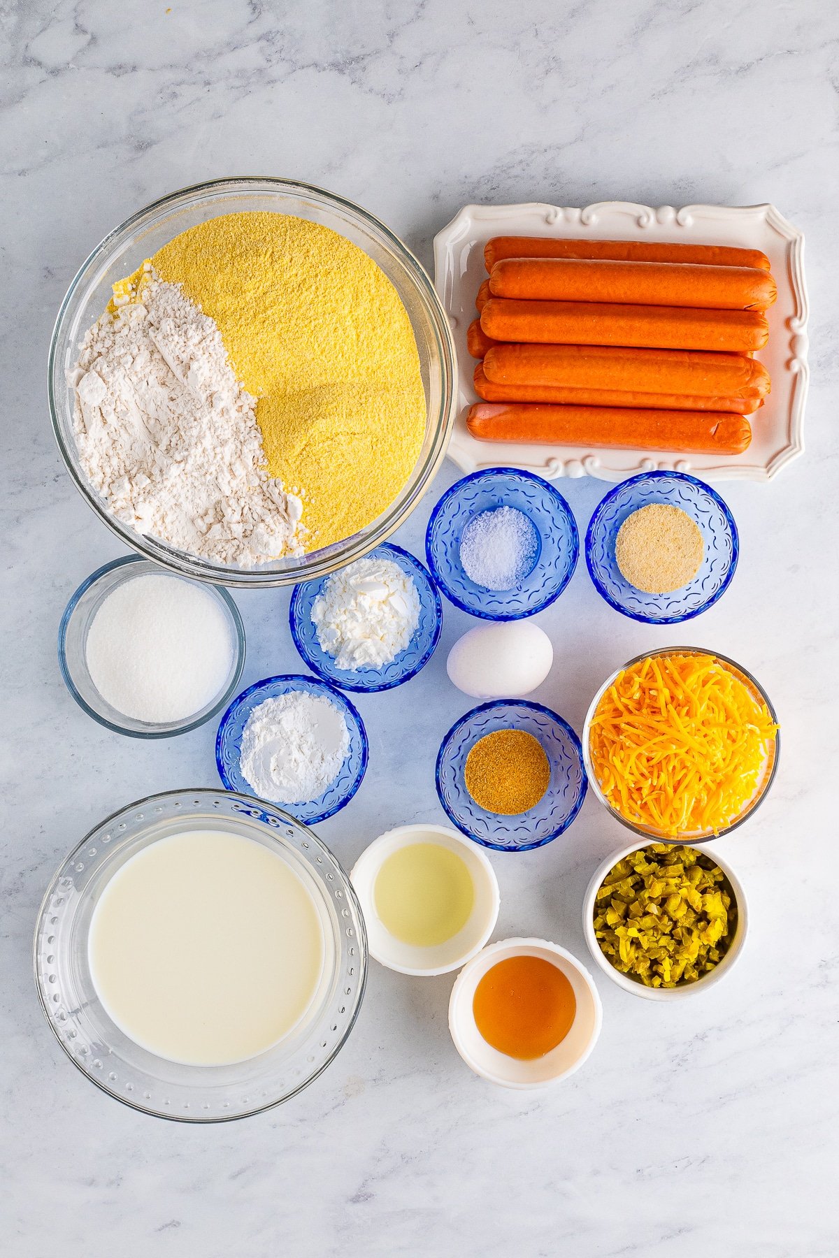 ingredients needed to make corn dogs recipe