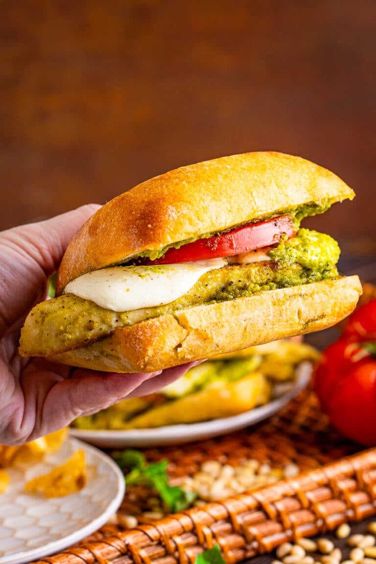 Chicken Pesto Sandwiches (Panini Recipe)