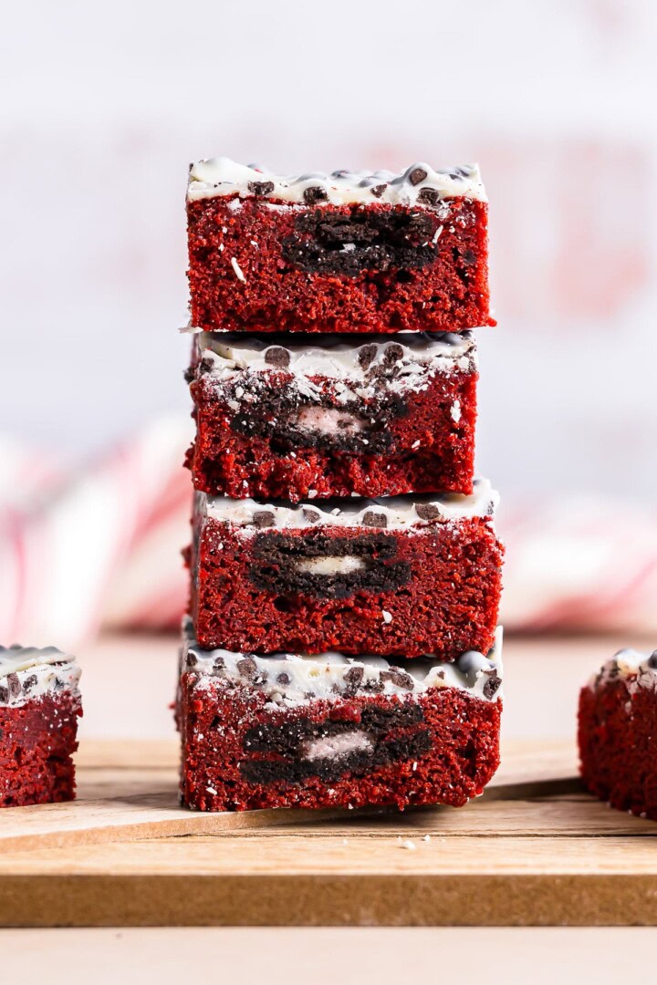Red Velvet Cookies and Cream Brownies Recipe - This Silly Girl's Kitchen