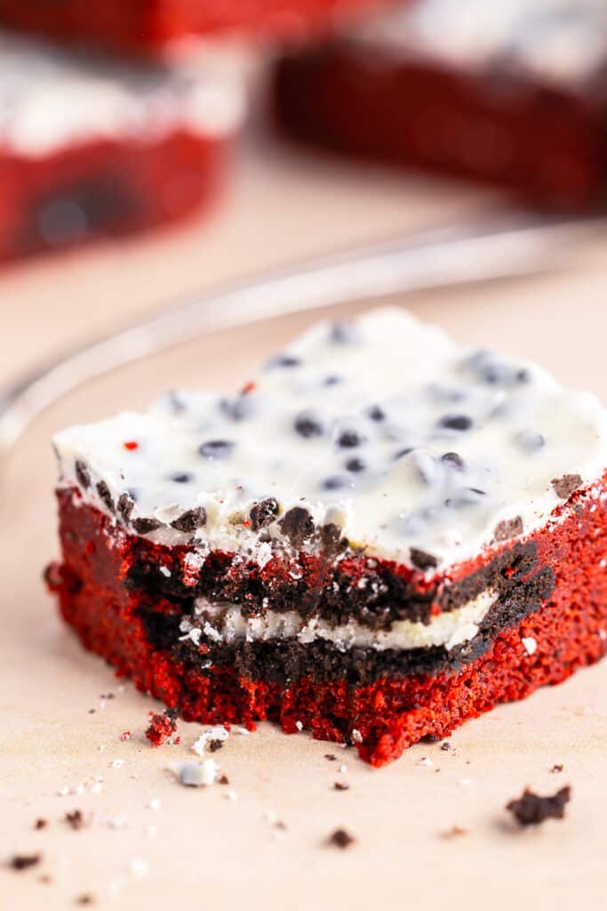 Red Velvet Cookies and Cream Brownies Recipe - This Silly Girl's Kitchen