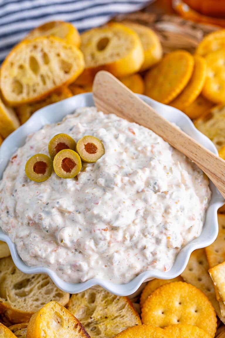 Easy Creamy Olive Dip (The BEST Appetizer)