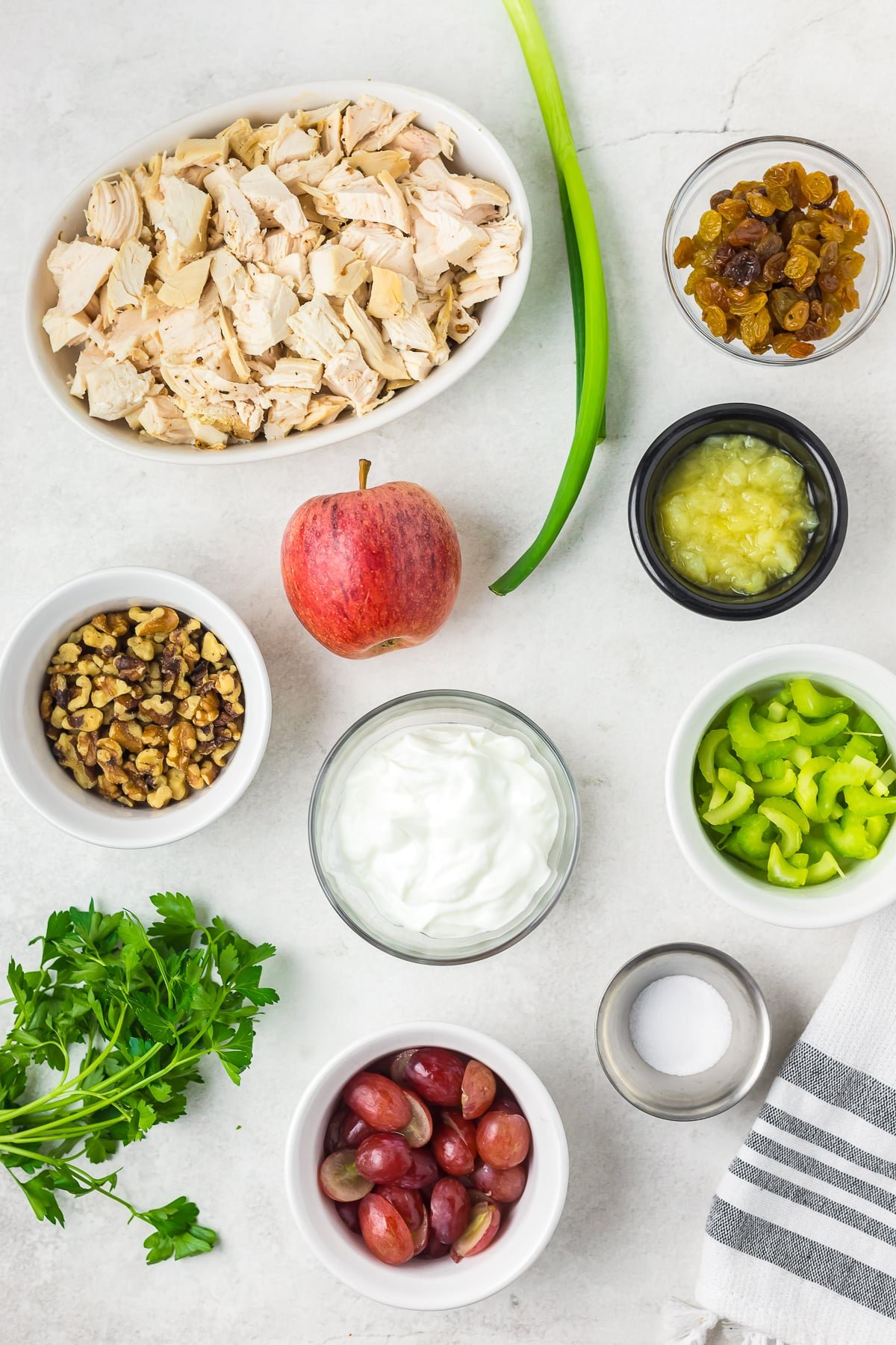 ingredients needed to make Waldorf Chicken Salad