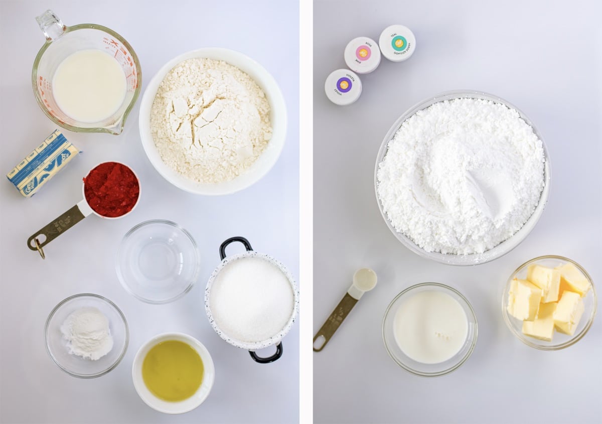 ingredients needed to make Cherry Cupcakes