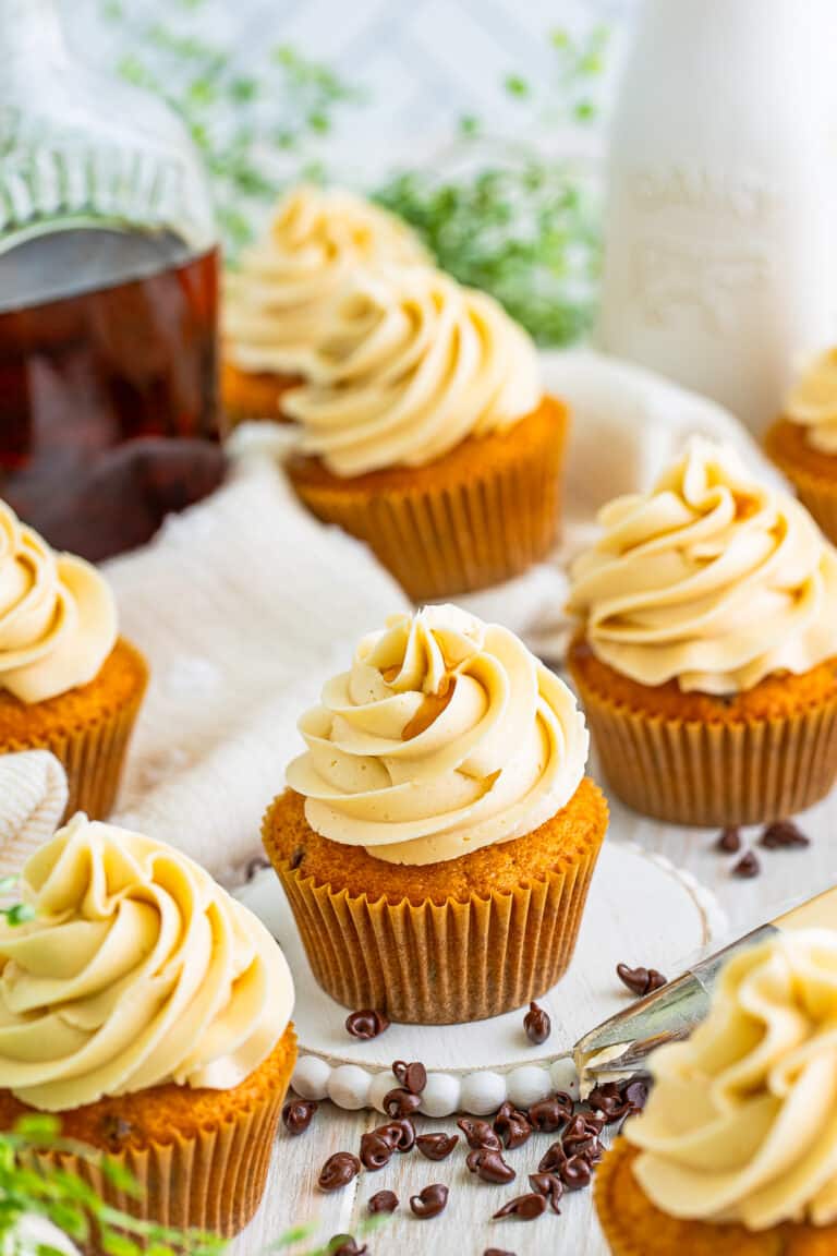 Pancake Cupcakes with Maple Buttercream Frosting
