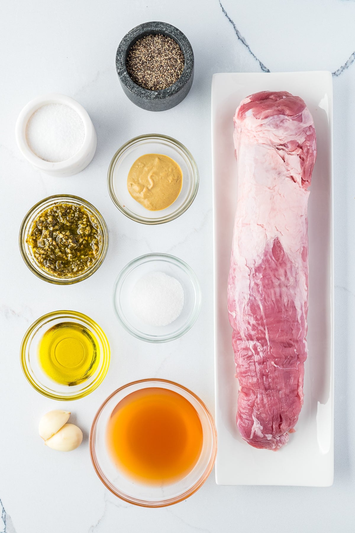 ingredients needed to make Marinated Pork Tenderloin