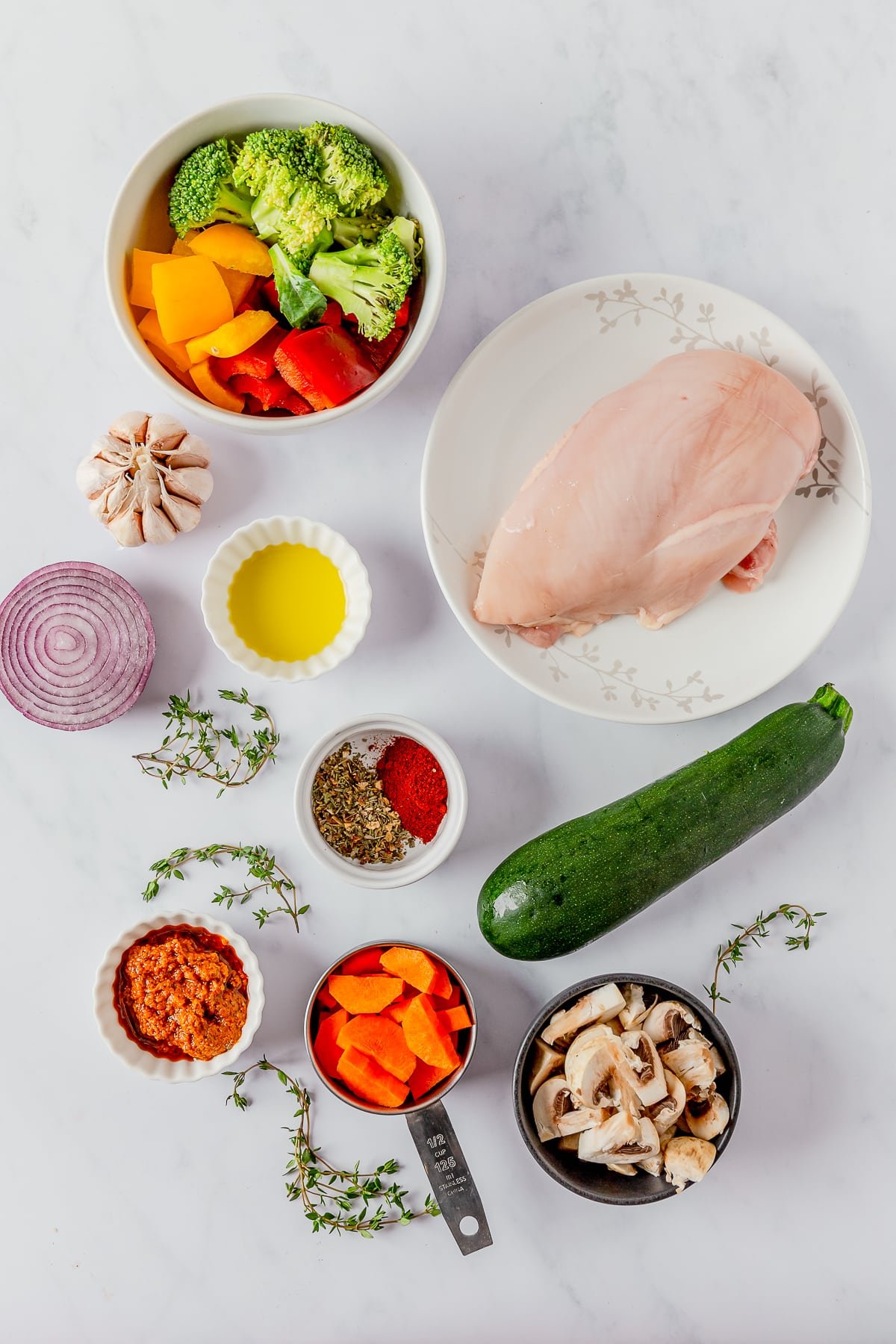 ingredients needed to make Chicken and Vegetables