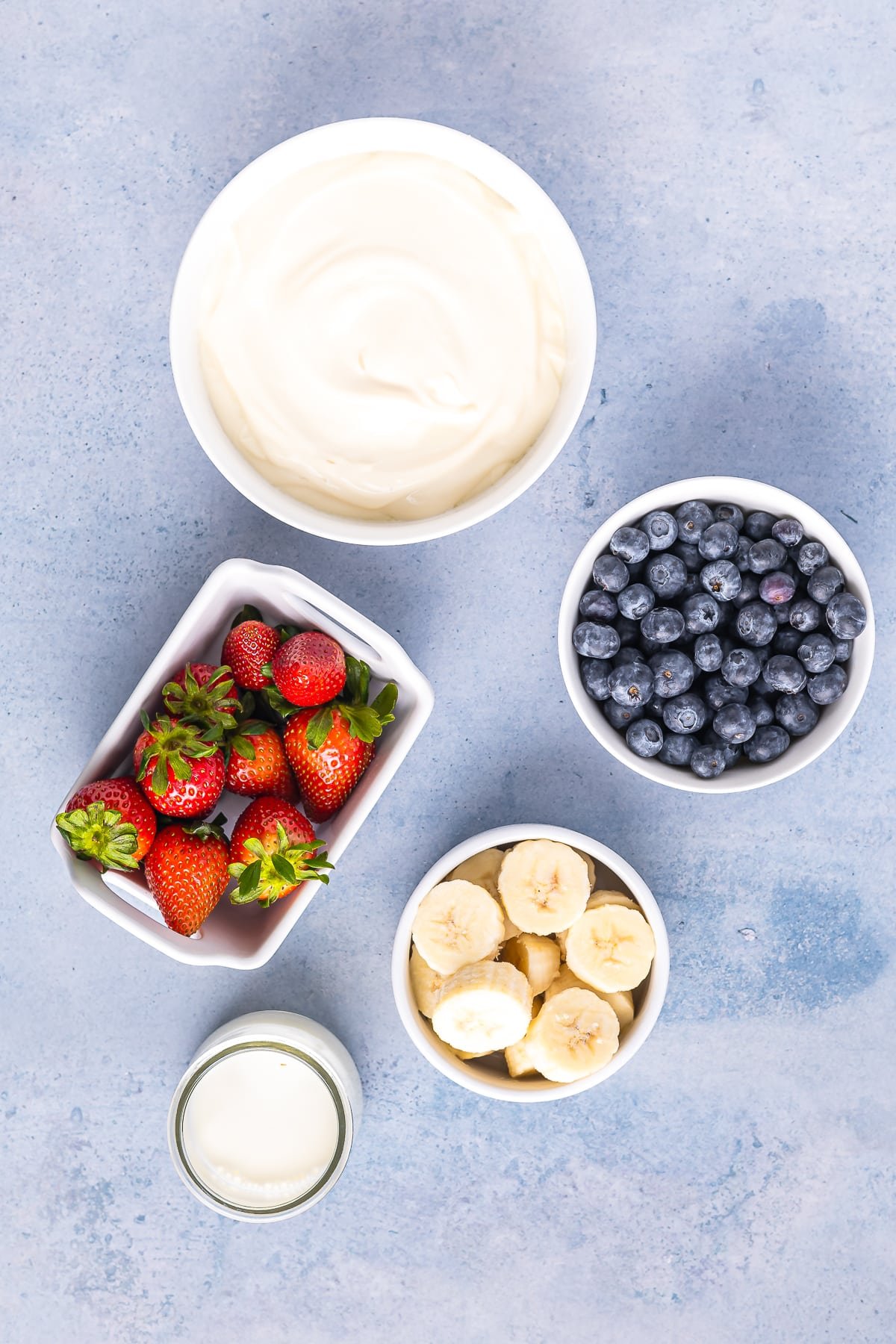 ingredients needed for Yogurt Fruit Smoothie