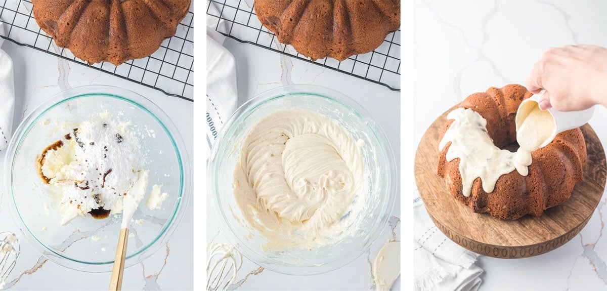 glazing coffee cake bundt cake