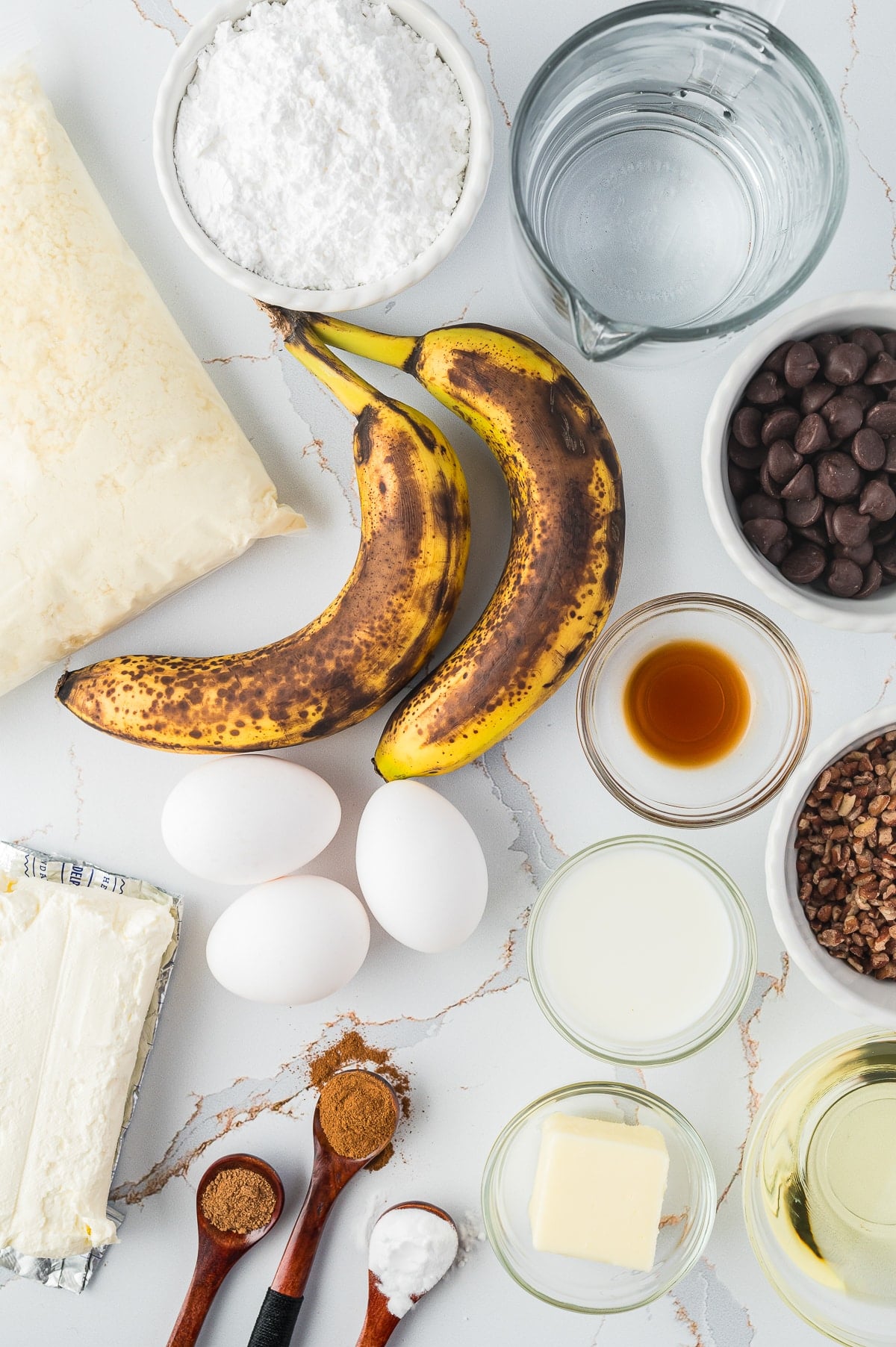ingredients needed to make Banana Bundt Cake
