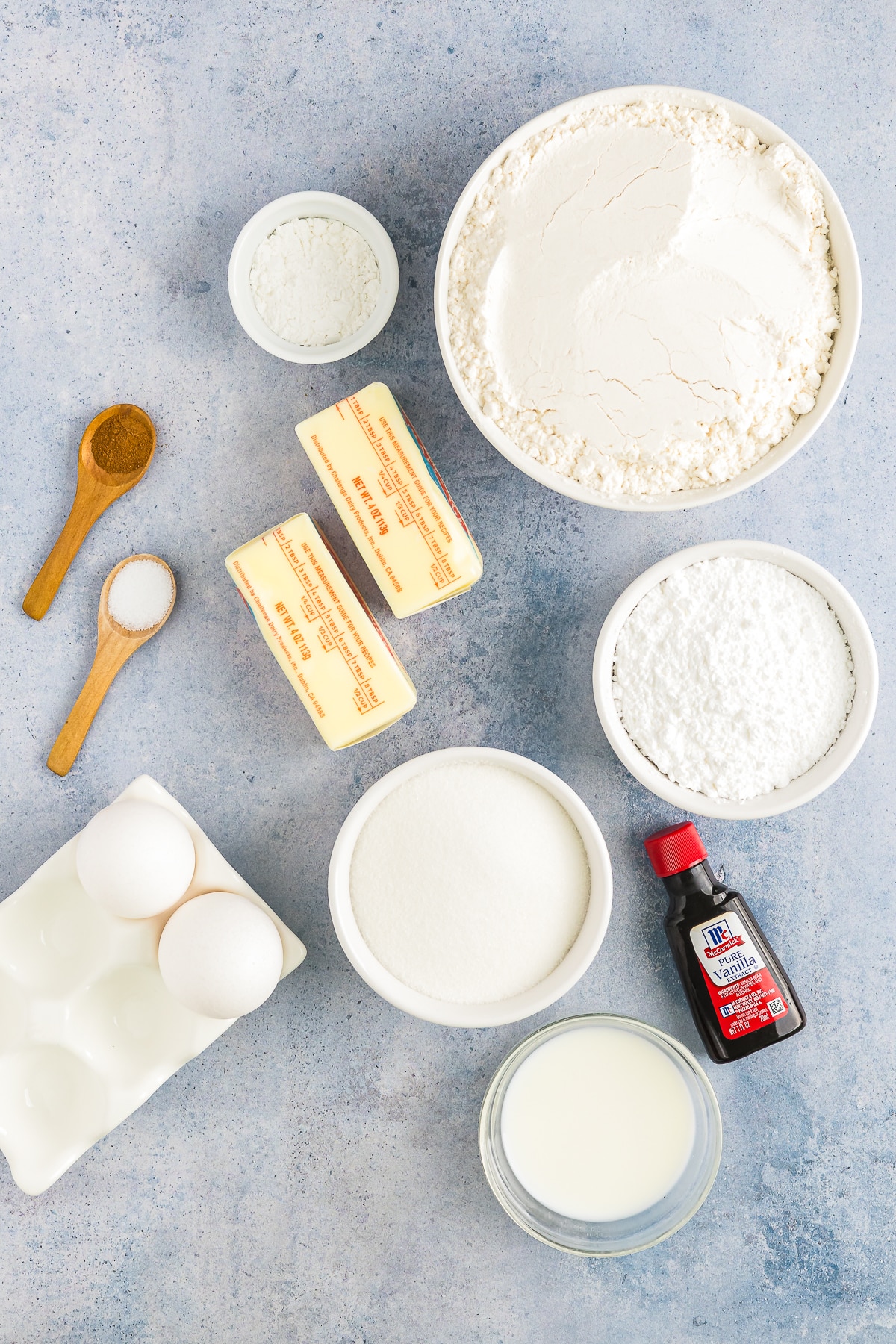 ingredients needed to make Tea Cakes