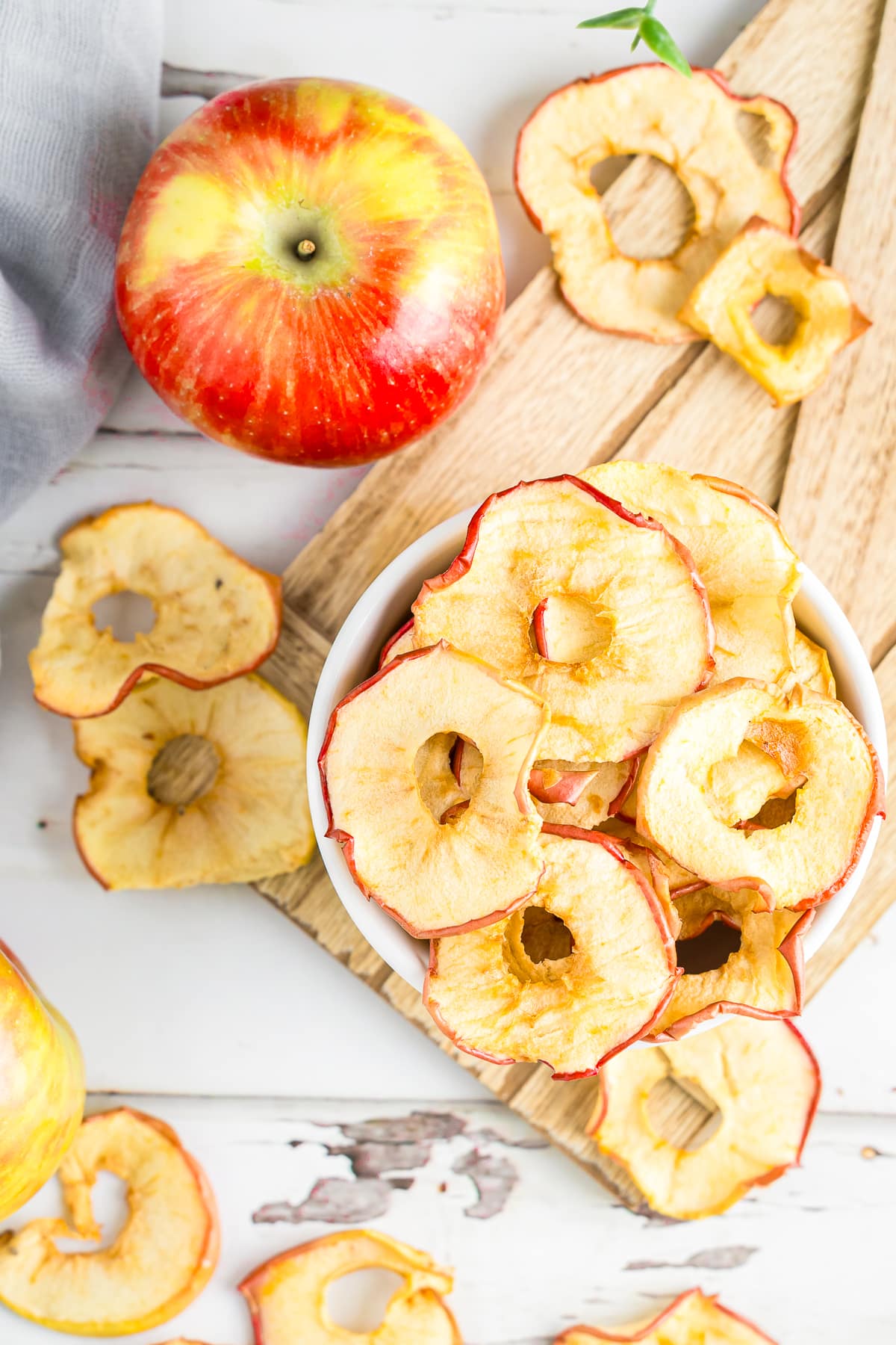 overhead image  in a white bowl
