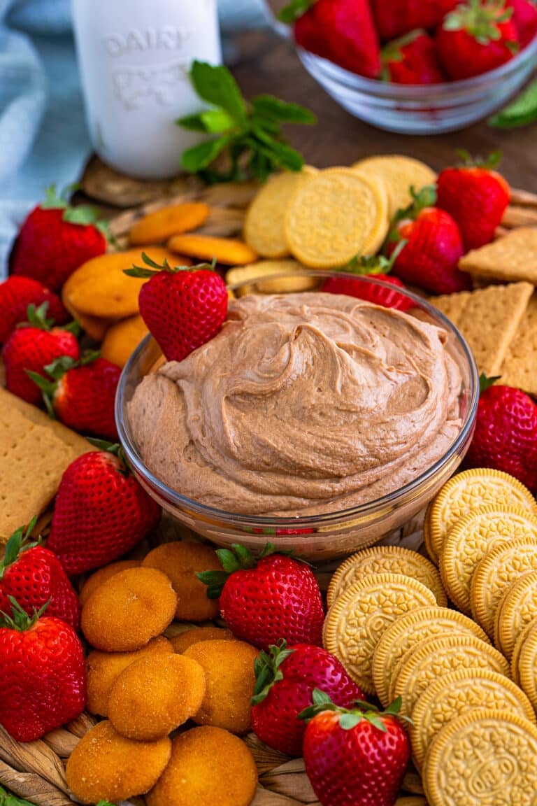 Easy Peanut Butter Dip with Nutella