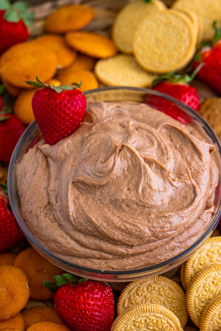 Easy Peanut Butter Dip with Nutella