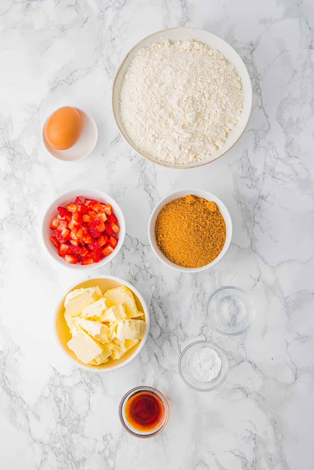 ingredients needed to make Strawberry Cookies
