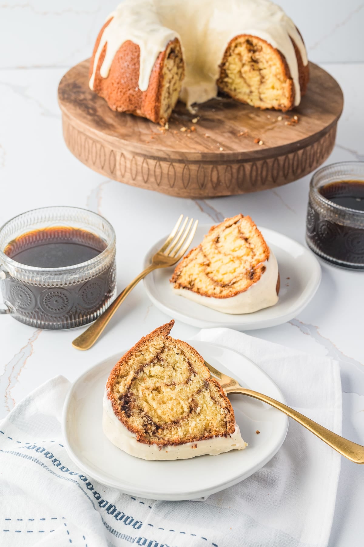 slices of coffee cake bundt cake
