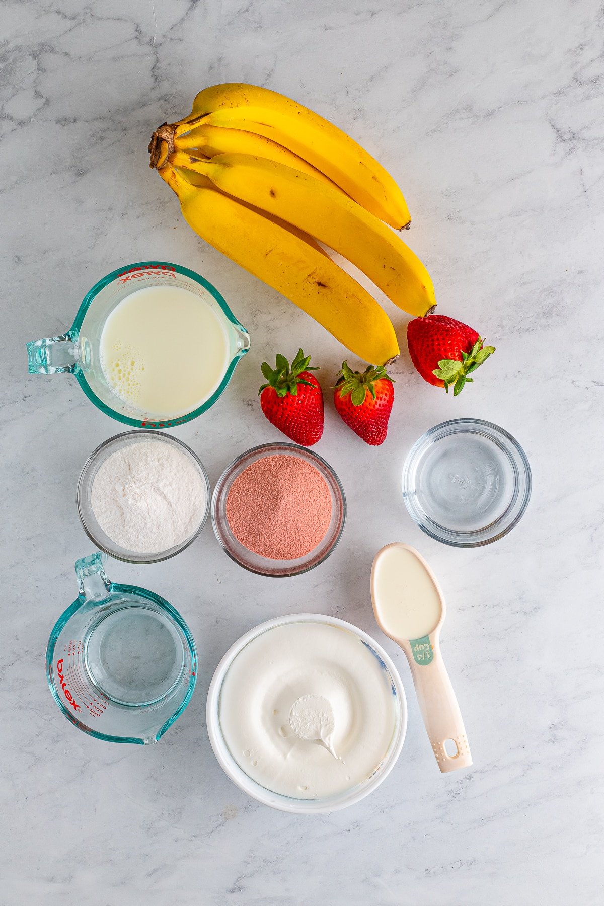 ingredients needed to make banana pudding shots
