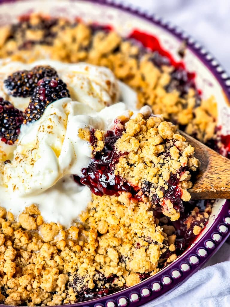 Easy Fresh Blackberry Crisp Recipe